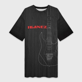 Платье-футболка 3D с принтом Ibanez в Петрозаводске,  |  | Тематика изображения на принте: ibanez | айбанез | гитара | ибанез | электрогитара | электруха