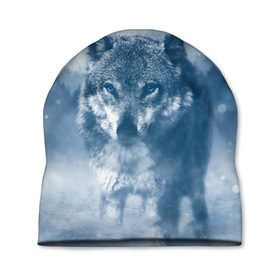 Шапка 3D с принтом Волк в Петрозаводске, 100% полиэстер | универсальный размер, печать по всей поверхности изделия | волк | животные | зверь | собака | хищник