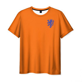 Мужская футболка 3D с принтом Сборная Голландии в Петрозаводске, 100% полиэфир | прямой крой, круглый вырез горловины, длина до линии бедер | Тематика изображения на принте: holland | голландия | нидерланды
