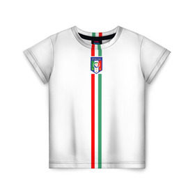 Детская футболка 3D с принтом Сборная Италии в Петрозаводске, 100% гипоаллергенный полиэфир | прямой крой, круглый вырез горловины, длина до линии бедер, чуть спущенное плечо, ткань немного тянется | italy | италия