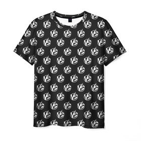 Мужская футболка 3D с принтом Versus Battle в Петрозаводске, 100% полиэфир | прямой крой, круглый вырез горловины, длина до линии бедер | battle | grime | hip hop | music | rap | versus | баттл | версус | грайм | музыка | пошумим | рэп | хип хоп