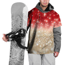 Накидка на куртку 3D с принтом Золотой звездопад в Петрозаводске, 100% полиэстер |  | год | звездопад | золото | новый | рождество | сочельник | эксклюзив