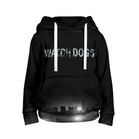 Детская толстовка 3D с принтом Watch Dogs 2 в Петрозаводске, 100% полиэстер | двухслойный капюшон со шнурком для регулировки, мягкие манжеты на рукавах и по низу толстовки, спереди карман-кенгуру с мягким внутренним слоем | dogs | ubisoft | watch | watchdogs | псы | сторожевые | хакер