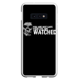 Чехол для Samsung S10E с принтом Watch Dogs 2 в Петрозаводске, Силикон | Область печати: задняя сторона чехла, без боковых панелей | dogs | ubisoft | watch | watchdogs | псы | сторожевые | хакер