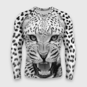 Мужской рашгард 3D с принтом Леопард в Петрозаводске,  |  | animal | eyes | jaws | leopard | malicious | predator | spotted | teeth | wild | взгляд | дикий | животное | злой | клыки | леопард | оскал | пасть | пятнистый | хищник