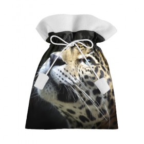 Подарочный 3D мешок с принтом Леопард в Петрозаводске, 100% полиэстер | Размер: 29*39 см | Тематика изображения на принте: 