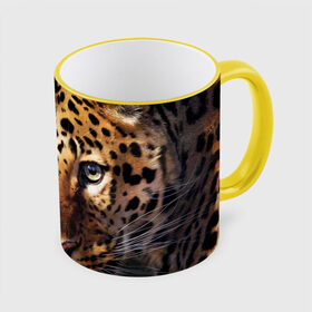 Кружка 3D с принтом Леопард в Петрозаводске, керамика | ёмкость 330 мл | Тематика изображения на принте: animal | leopard | look | predator | spotted | wild | взгляд | дикий | животное | леопард | пятнистый | хищник