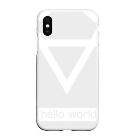 Чехол для iPhone XS Max матовый с принтом _hello world в Петрозаводске, Силикон | Область печати: задняя сторона чехла, без боковых панелей | Тематика изображения на принте: watch dogs 2