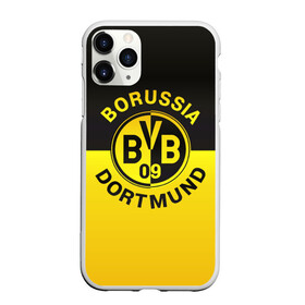 Чехол для iPhone 11 Pro Max матовый с принтом Borussia Dortmund FC в Петрозаводске, Силикон |  | боруссия | германия | дортмунд | клуб | фк | футбол | футбольный