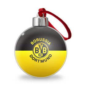 Ёлочный шар с принтом Borussia Dortmund FC в Петрозаводске, Пластик | Диаметр: 77 мм | боруссия | германия | дортмунд | клуб | фк | футбол | футбольный