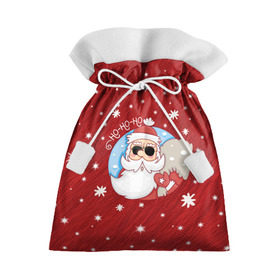 Подарочный 3D мешок с принтом HoHoHo в Петрозаводске, 100% полиэстер | Размер: 29*39 см | 2017 год | deer | ho | merry christmas | new year | santa | дед мороз | зима | клаус | новый год | ночь | праздник | рождество | санта | снег