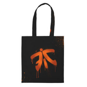 Сумка 3D повседневная с принтом cs:go - Fnatic (Black collection) в Петрозаводске, 100% полиэстер | Плотность: 200 г/м2; Размер: 34×35 см; Высота лямок: 30 см | 0x000000123 | cs | csgo | fnatic | кс | ксго | фнатик