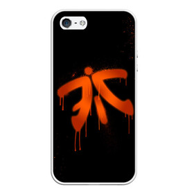 Чехол для iPhone 5/5S матовый с принтом csgo - Fnatic (Black collection) в Петрозаводске, Силикон | Область печати: задняя сторона чехла, без боковых панелей | 0x000000123 | cs | csgo | fnatic | кс | ксго | фнатик