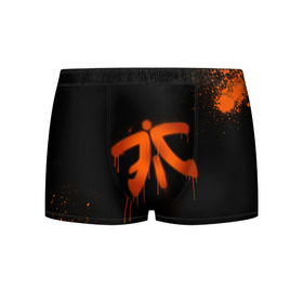 Мужские трусы 3D с принтом cs:go - Fnatic (Black collection) в Петрозаводске, 50% хлопок, 50% полиэстер | классическая посадка, на поясе мягкая тканевая резинка | 0x000000123 | cs | csgo | fnatic | кс | ксго | фнатик