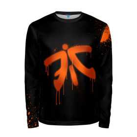 Мужской лонгслив 3D с принтом cs:go - Fnatic (Black collection) в Петрозаводске, 100% полиэстер | длинные рукава, круглый вырез горловины, полуприлегающий силуэт | 0x000000123 | cs | csgo | fnatic | кс | ксго | фнатик