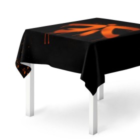 Скатерть 3D с принтом cs:go - Fnatic (Black collection) в Петрозаводске, 100% полиэстер (ткань не мнется и не растягивается) | Размер: 150*150 см | 0x000000123 | cs | csgo | fnatic | кс | ксго | фнатик