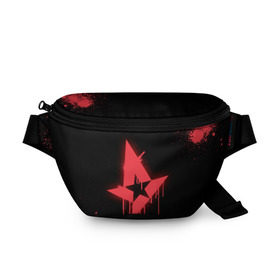 Поясная сумка 3D с принтом cs:go - Astralis (Black collection) в Петрозаводске, 100% полиэстер | плотная ткань, ремень с регулируемой длиной, внутри несколько карманов для мелочей, основное отделение и карман с обратной стороны сумки застегиваются на молнию | 0x000000123 | astralis | cs | csgo | астралис | кс | ксго