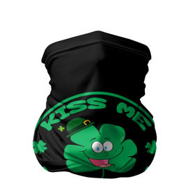 Бандана-труба 3D с принтом Ireland, Kiss me, I`m Irish в Петрозаводске, 100% полиэстер, ткань с особыми свойствами — Activecool | плотность 150‒180 г/м2; хорошо тянется, но сохраняет форму | animation | background | black | clover | four | green | hat | im irish | ireland | kiss me | leaf | petal | printing | smile | анимация | зелёный | ирландец | ирландия | клевер | лепесток | листок | меня | печать | поцелуй | улыбка | фон | черный | четыр