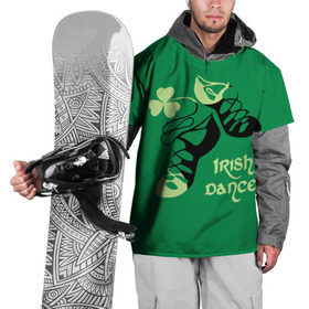 Накидка на куртку 3D с принтом Ireland, Irish dance в Петрозаводске, 100% полиэстер |  | Тематика изображения на принте: background | black | clover | dance | green | ireland | irish | petal | soft shoes | зеленый | ирландия | ирландский | клевер | лепесток | мягкая | обувь | танец | фон | черная