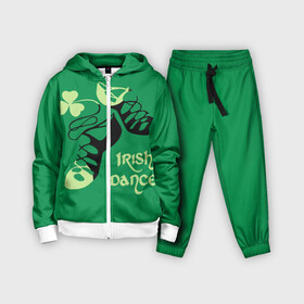 Детский костюм 3D с принтом Ireland, Irish dance в Петрозаводске,  |  | background | black | clover | dance | green | ireland | irish | petal | soft shoes | зеленый | ирландия | ирландский | клевер | лепесток | мягкая | обувь | танец | фон | черная