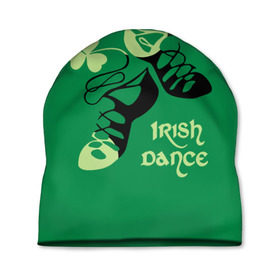 Шапка 3D с принтом Ireland, Irish dance в Петрозаводске, 100% полиэстер | универсальный размер, печать по всей поверхности изделия | background | black | clover | dance | green | ireland | irish | petal | soft shoes | зеленый | ирландия | ирландский | клевер | лепесток | мягкая | обувь | танец | фон | черная
