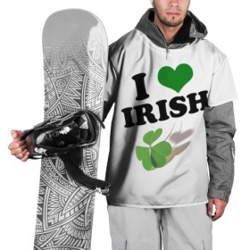 Накидка на куртку 3D с принтом Ireland, I love Irish в Петрозаводске, 100% полиэстер |  | 