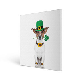 Холст квадратный с принтом Ирландия в Петрозаводске, 100% ПВХ |  | animal | breed | clover | dog | folk | fun | funny | hat | hero | ireland | irish | saint patrick | герой | животное | ирландия | ирландский | клевер | народный | порода | прикол | святой патрик | собака | шляпа | шутка