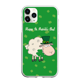 Чехол для iPhone 11 Pro матовый с принтом Ирландия в Петрозаводске, Силикон |  | irish | sheep | st. patricks day | зеленый | ирландец | лепрекон | оваечка | овца