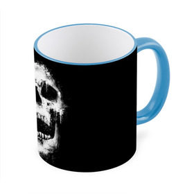 Кружка 3D с принтом Evil Skull в Петрозаводске, керамика | ёмкость 330 мл | bone | dark | death | evil | hipster | skelet | skull | кости | скелет | темнота | хипстер | череп
