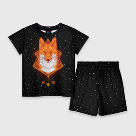 Детский костюм с шортами 3D с принтом Огненный лис в Петрозаводске,  |  | animal | beast | fox | heart | love | orange | животное | зверь | лис | лиса | личиска | любовь | огонь | пламя | рыжая | сердце