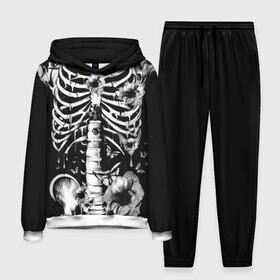 Мужской костюм 3D (с толстовкой) с принтом Floral Skeleton в Петрозаводске,  |  | art | bone | dark | death | fashion | flower | hipster | skelet | skull | арт | грудь | кости | мода | ребра | скелет | стиль | темный | хипстер | цвет | череп