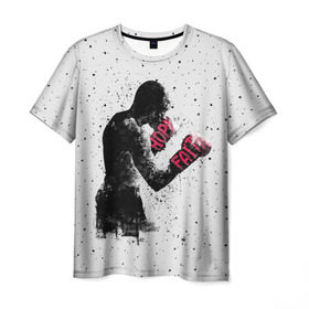 Мужская футболка 3D с принтом Hope Faith в Петрозаводске, 100% полиэфир | прямой крой, круглый вырез горловины, длина до линии бедер | boxing | combat | fight | fighter | kickboxing | muay thai | wrestling | боец | бой | бокс | боксер | драка | кикбоксинг | май тай