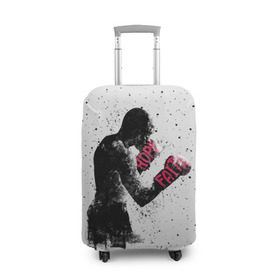 Чехол для чемодана 3D с принтом Hope Faith в Петрозаводске, 86% полиэфир, 14% спандекс | двустороннее нанесение принта, прорези для ручек и колес | boxing | combat | fight | fighter | kickboxing | muay thai | wrestling | боец | бой | бокс | боксер | драка | кикбоксинг | май тай