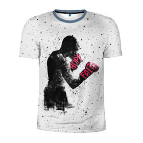Мужская футболка 3D спортивная с принтом Hope Faith в Петрозаводске, 100% полиэстер с улучшенными характеристиками | приталенный силуэт, круглая горловина, широкие плечи, сужается к линии бедра | boxing | combat | fight | fighter | kickboxing | muay thai | wrestling | боец | бой | бокс | боксер | драка | кикбоксинг | май тай