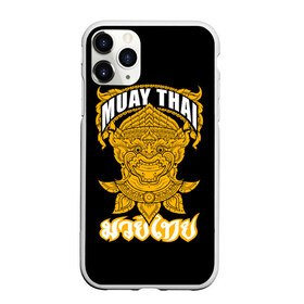 Чехол для iPhone 11 Pro матовый с принтом Muay Thai Fighter в Петрозаводске, Силикон |  | boxing | combat | fight | fighter | kickboxing | muay thai | wrestling | боец | бой | бокс | боксер | драка | кикбоксинг | май тай