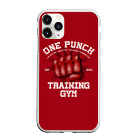 Чехол для iPhone 11 Pro матовый с принтом One Punch Gym в Петрозаводске, Силикон |  | Тематика изображения на принте: boxing | combat | fight | fighter | kickboxing | muay thai | wrestling | боец | бой | бокс | боксер | драка | кикбоксинг | май тай