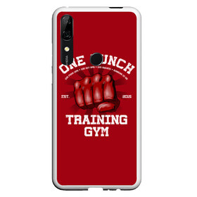 Чехол для Honor P Smart Z с принтом One Punch Gym в Петрозаводске, Силикон | Область печати: задняя сторона чехла, без боковых панелей | boxing | combat | fight | fighter | kickboxing | muay thai | wrestling | боец | бой | бокс | боксер | драка | кикбоксинг | май тай