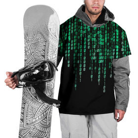 Накидка на куртку 3D с принтом Матрица в Петрозаводске, 100% полиэстер |  | background | black | green | matrix | movie | numbers | зеленые | матрица | фильм | фон | цифры | черный