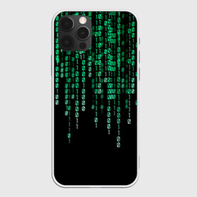 Чехол для iPhone 12 Pro Max с принтом Матрица в Петрозаводске, Силикон |  | background | black | green | matrix | movie | numbers | зеленые | матрица | фильм | фон | цифры | черный