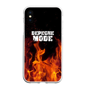 Чехол для iPhone XS Max матовый с принтом Depeche Mode в Петрозаводске, Силикон | Область печати: задняя сторона чехла, без боковых панелей | дипиш | мод | музыка | рок