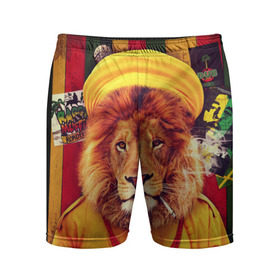 Мужские шорты 3D спортивные с принтом Ямайка лев в Петрозаводске,  |  | jamaica | lion