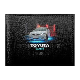Обложка для студенческого билета с принтом Toyota Camry в Петрозаводске, натуральная кожа | Размер: 11*8 см; Печать на всей внешней стороне | camry | toyota | авто. автомобиль | камри | машина | тачка | тойота