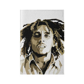 Обложка для паспорта матовая кожа с принтом Ямайка, Боб Марли в Петрозаводске, натуральная матовая кожа | размер 19,3 х 13,7 см; прозрачные пластиковые крепления | bob marley | reggae