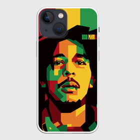 Чехол для iPhone 13 mini с принтом Ямайка, Боб Марли в Петрозаводске,  |  | bob marley | reggae | регги