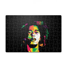 Пазл магнитный 126 элементов с принтом Ямайка, Боб Марли в Петрозаводске, полимерный материал с магнитным слоем | 126 деталей, размер изделия —  180*270 мм | Тематика изображения на принте: reggae | регги