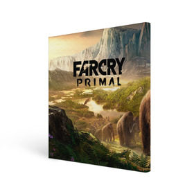 Холст квадратный с принтом Far Cry Primal 8 в Петрозаводске, 100% ПВХ |  | far cry | far cry primal | компьютерные игры | первобытные | фар край праймал | фаркрай
