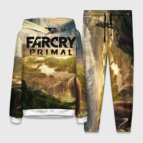 Женский костюм 3D (с толстовкой) с принтом Far Cry Primal 8 в Петрозаводске,  |  | far cry | far cry primal | компьютерные игры | первобытные | фар край праймал | фаркрай