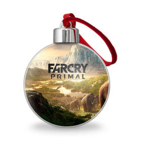 Ёлочный шар с принтом Far Cry Primal 8 в Петрозаводске, Пластик | Диаметр: 77 мм | far cry | far cry primal | компьютерные игры | первобытные | фар край праймал | фаркрай