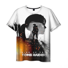 Мужская футболка 3D с принтом Rise of the Tomb Raider 1 в Петрозаводске, 100% полиэфир | прямой крой, круглый вырез горловины, длина до линии бедер | Тематика изображения на принте: rise of the tomb raider | tomb raider | восхождение расхитительницы гробниц | расхитительница гробниц