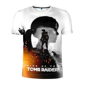 Мужская футболка 3D спортивная с принтом Rise of the Tomb Raider 1 в Петрозаводске, 100% полиэстер с улучшенными характеристиками | приталенный силуэт, круглая горловина, широкие плечи, сужается к линии бедра | Тематика изображения на принте: rise of the tomb raider | tomb raider | восхождение расхитительницы гробниц | расхитительница гробниц